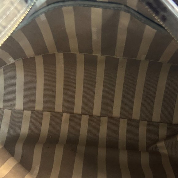 Brahmin Olive Green Suede and Brown Leather purse - Picture 2 of 5